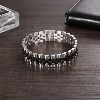 Luxury Gold‑Tone Stainless Steel Men’s Chain Link Bracelet