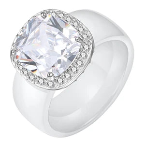 S925 Sterling Silver Green Stone Ring