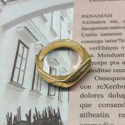 Aesthetic Vintage Sun Face Ring Stainless Steel – Punk / Gothic Couple Ring