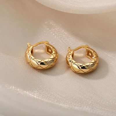 Pendientes redondos irregulares para mujer, de acero inoxidable, con forma geométrica, llamativos, para fiesta, joyería de moda, regalo, bisutería femenina