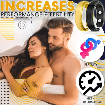 Anillo de turmalina magnética energética, joyería para el cuidado de la salud para hombres y mujeres, brazalete, producto adelgazante, anillo magnético.