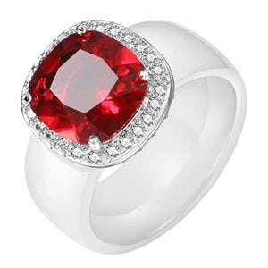 S925 Sterling Silver Green Stone Ring