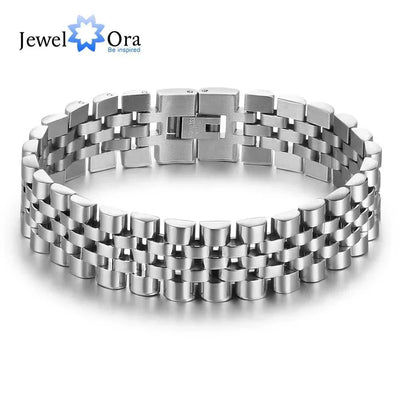 Luxury Gold‑Tone Stainless Steel Men’s Chain Link Bracelet