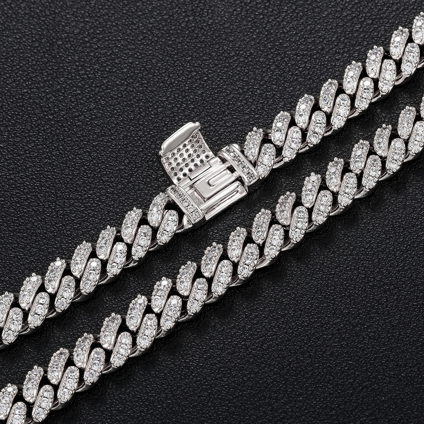 6mm 8mm Width Fashion Miami Cuban Chain Necklace For Women Men's Hip Hop Jewelry Copper Cubic Zirconia Bling Charm Chains
