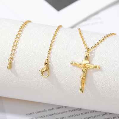 Religion Cross Necklace For Women & Men Stainless Steel Chains