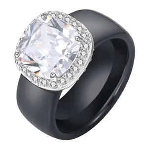 S925 Sterling Silver Green Stone Ring