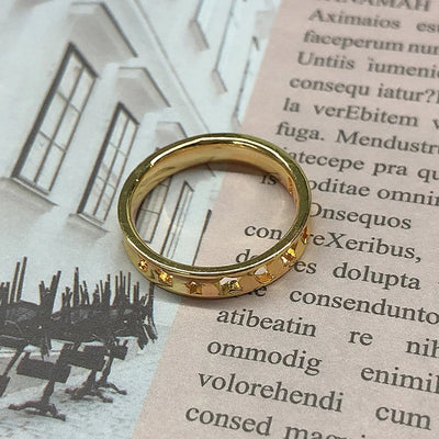 Aesthetic Vintage Sun Face Ring Stainless Steel – Punk / Gothic Couple Ring