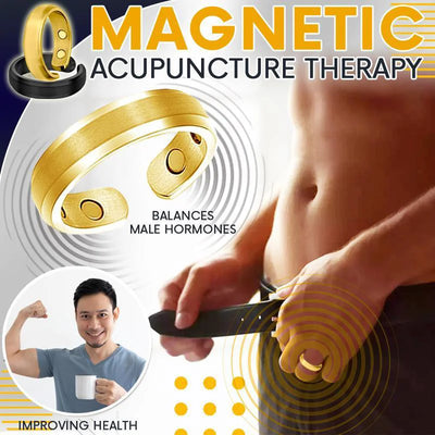 Anillo de turmalina magnética energética, joyería para el cuidado de la salud para hombres y mujeres, brazalete, producto adelgazante, anillo magnético.