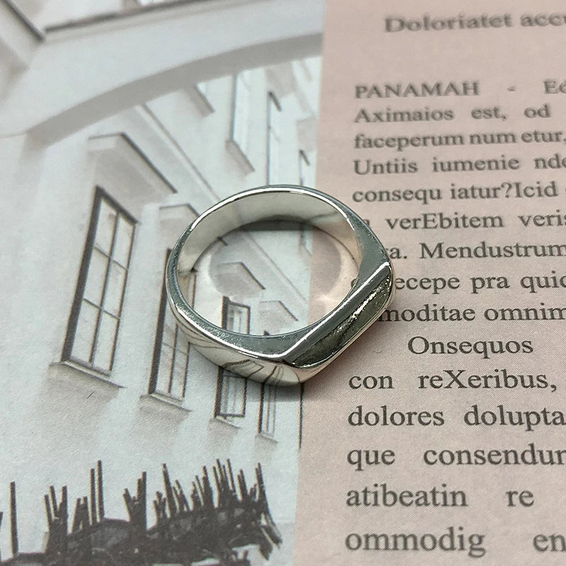 Aesthetic Vintage Sun Face Ring Stainless Steel – Punk / Gothic Couple Ring
