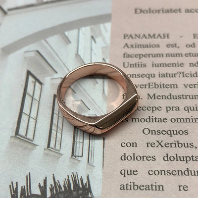 Aesthetic Vintage Sun Face Ring Stainless Steel – Punk / Gothic Couple Ring