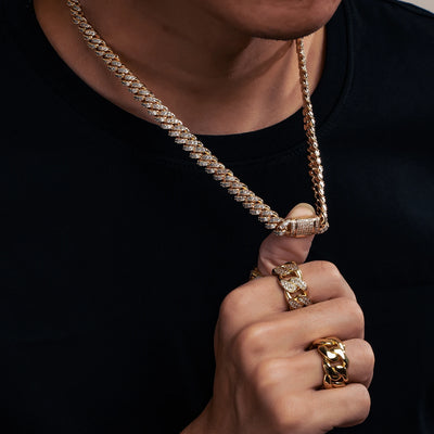6mm 8mm Width Fashion Miami Cuban Chain Necklace For Women Men's Hip Hop Jewelry Copper Cubic Zirconia Bling Charm Chains