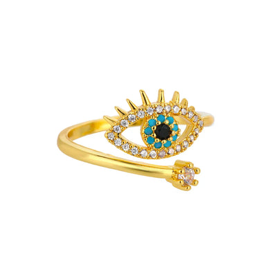 Zircon Crystal Stone Rainbow Rings For Women Stainless Steel Gold Color Wedding Couple Ring Christmas Jewelry Gift Bijoux Femme