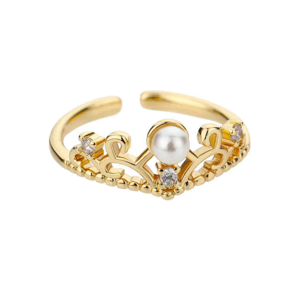 Zircon Crystal Stone Rainbow Rings For Women Stainless Steel Gold Color Wedding Couple Ring Christmas Jewelry Gift Bijoux Femme
