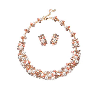 Collar con colgante de flor de perla artificial bohemia para mujer, gargantilla, joyería, regalo, venta al por mayor, envío directo, novedad