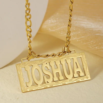 Collar con nombre personalizado para mujer, joyería de acero inoxidable chapada en oro de 18 quilates, colgante personalizado, regalos de joyería para ella
