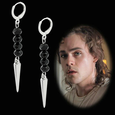 Unisex Billy Hargrove style pendant stud earrings in stainless steel.