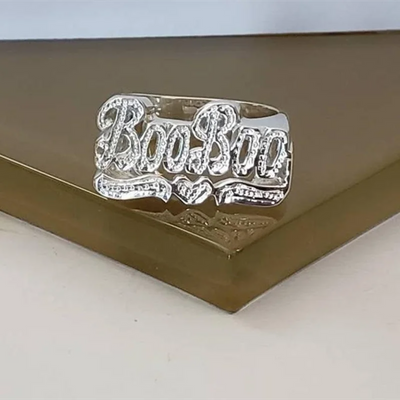 Personalized Custom Name Rings for Men 2022 New Initial Ring Personalized Hip hop 18K Gold-Plated Rings for Women Christmas Gift