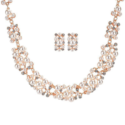 Collar con colgante de flor de perla artificial bohemia para mujer, gargantilla, joyería, regalo, venta al por mayor, envío directo, novedad