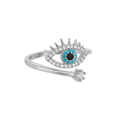 Zircon Crystal Stone Rainbow Rings For Women Stainless Steel Gold Color Wedding Couple Ring Christmas Jewelry Gift Bijoux Femme