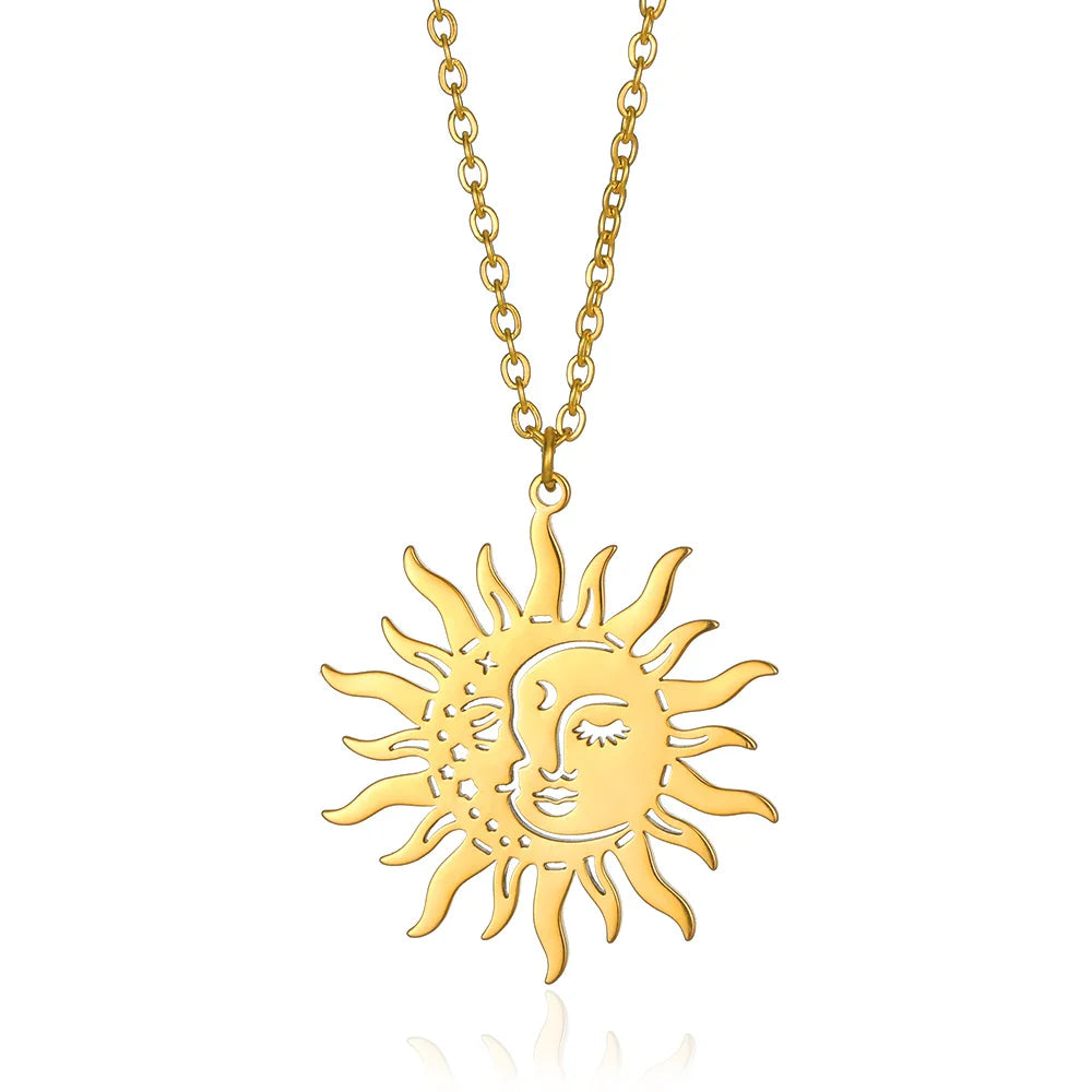 Cross Necklace For Women Classic Cross Collar Gold Color Egyptian Nile Ankh Choker Stainless Steel Chain Aesthetic Jewelry Gift