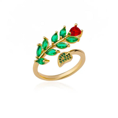 Zircon Crystal Stone Rainbow Rings For Women Stainless Steel Gold Color Wedding Couple Ring Christmas Jewelry Gift Bijoux Femme