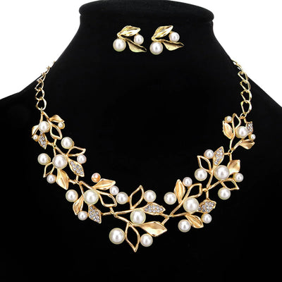 Collar con colgante de flor de perla artificial bohemia para mujer, gargantilla, joyería, regalo, venta al por mayor, envío directo, novedad