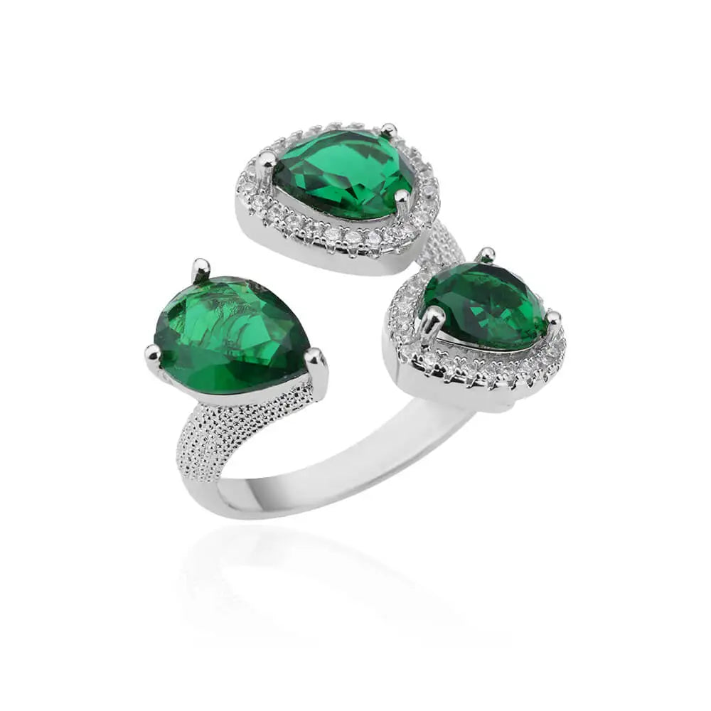 Gold-Plated Zircon Square Ring Stainless Steel – Wrapped Fashion Ring 2025