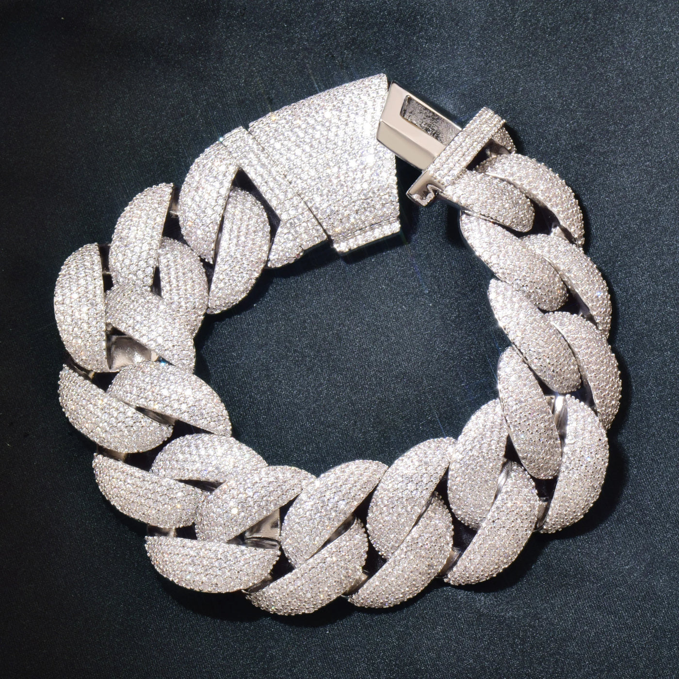 20mm Miami Cuban Chain Men’s Hip Hop Jewelry – Copper Zircon Gold Color