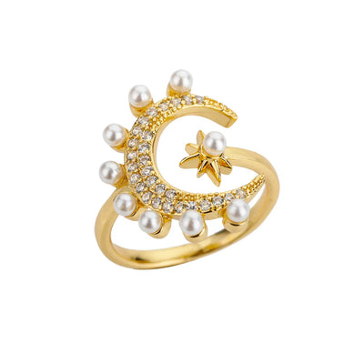 Zircon Crystal Stone Rainbow Rings For Women Stainless Steel Gold Color Wedding Couple Ring Christmas Jewelry Gift Bijoux Femme