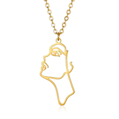Cross Necklace For Women Classic Cross Collar Gold Color Egyptian Nile Ankh Choker Stainless Steel Chain Aesthetic Jewelry Gift
