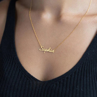 Custom Crown Name Necklace Minimalistic Pendant Logo Necklace Personalized Gifts Letter Necklace Custom Name Necklace